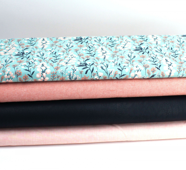 Designerbaumwollstoff Field of Dreams teal (10 cm)